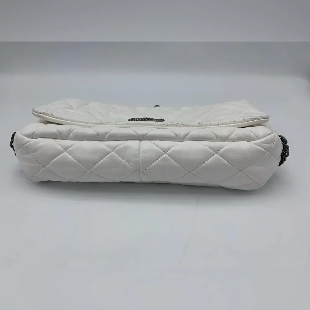 Chanel Moscow Kremlin  Cream Quilted Shoulder Bag with Iconic CC Closure